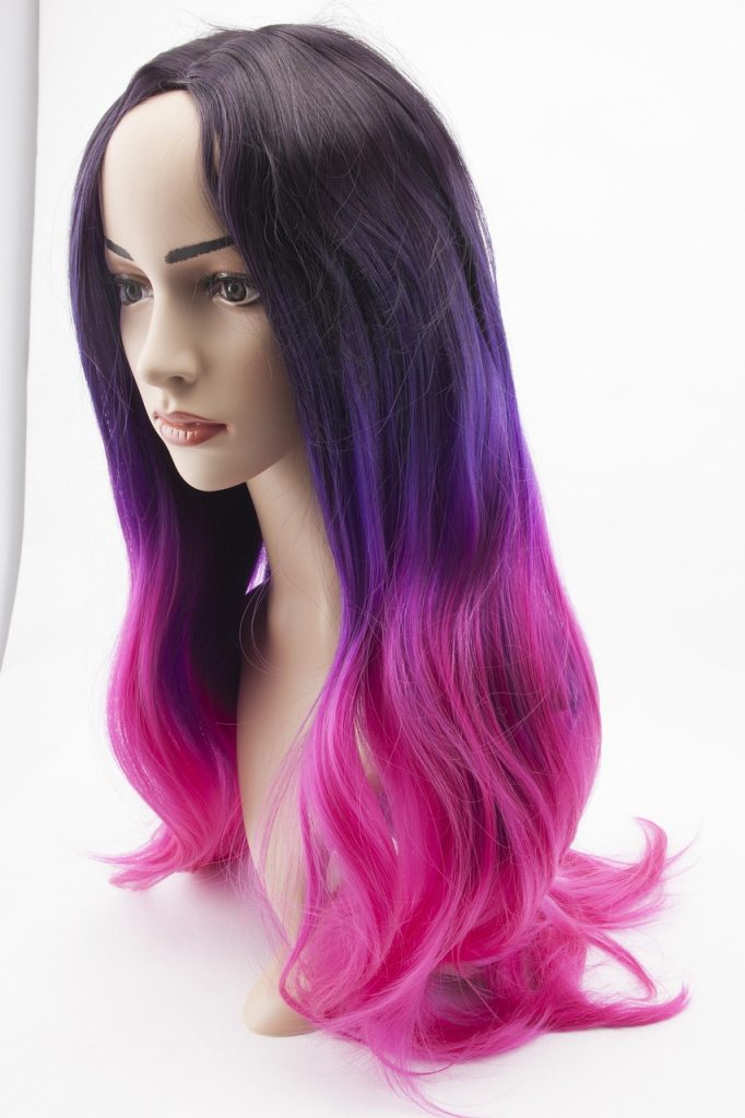 wig, mannequin head, role play, pink hair, artificial, model, wig, wig, wig, wig, wig